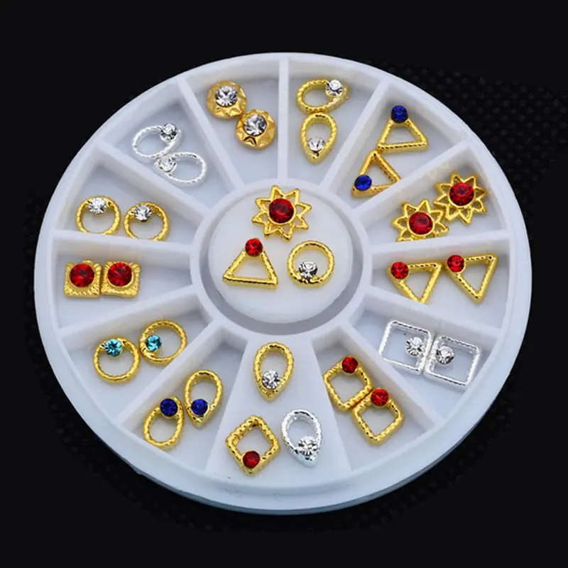 3D Gold Decal Stickers Nail Art Tip Diy Decoration Stamping Manicure 2