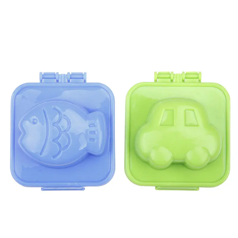 3D Kitchen Cartoon Shape Boiled Egg Rice Sushi Mold Bento Maker Cutter Decorating Egg Tools 2Pcs 82694 1