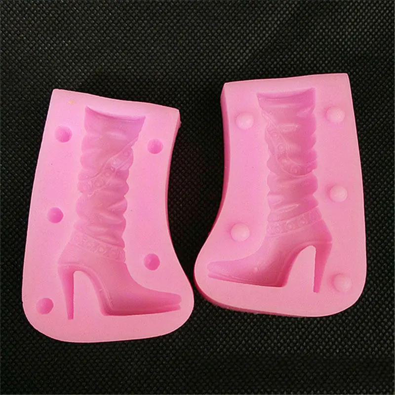 3D Lady Boots Fondant Chocolate Sugarcraft Silicone Molds Cake Decor 78390 1