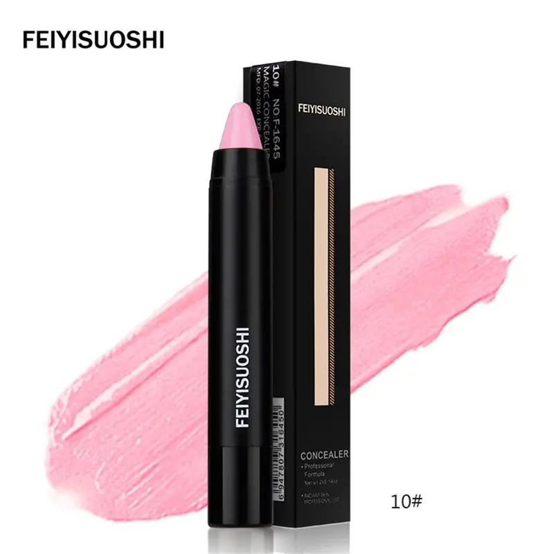 3D Makeup Double Face Concealer Cream Stick Dark Color Long Lasting Contouring Foundation Pen 12 Colors 10