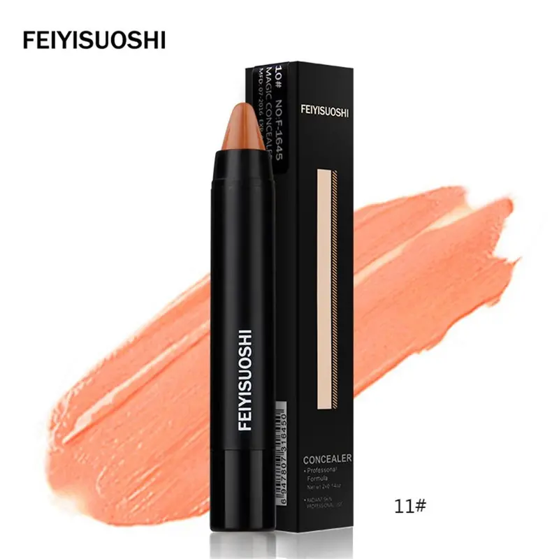 3D Makeup Double Face Concealer Cream Stick Dark Color Long Lasting Contouring Foundation Pen 12 Colors 11