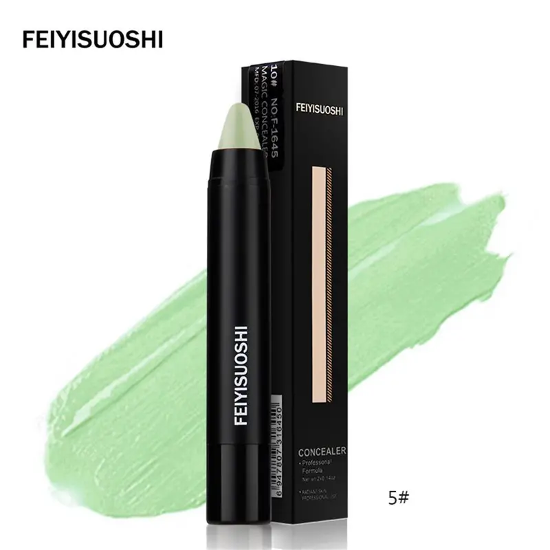 3D Makeup Double Face Concealer Cream Stick Dark Color Long Lasting Contouring Foundation Pen 12 Colors 5