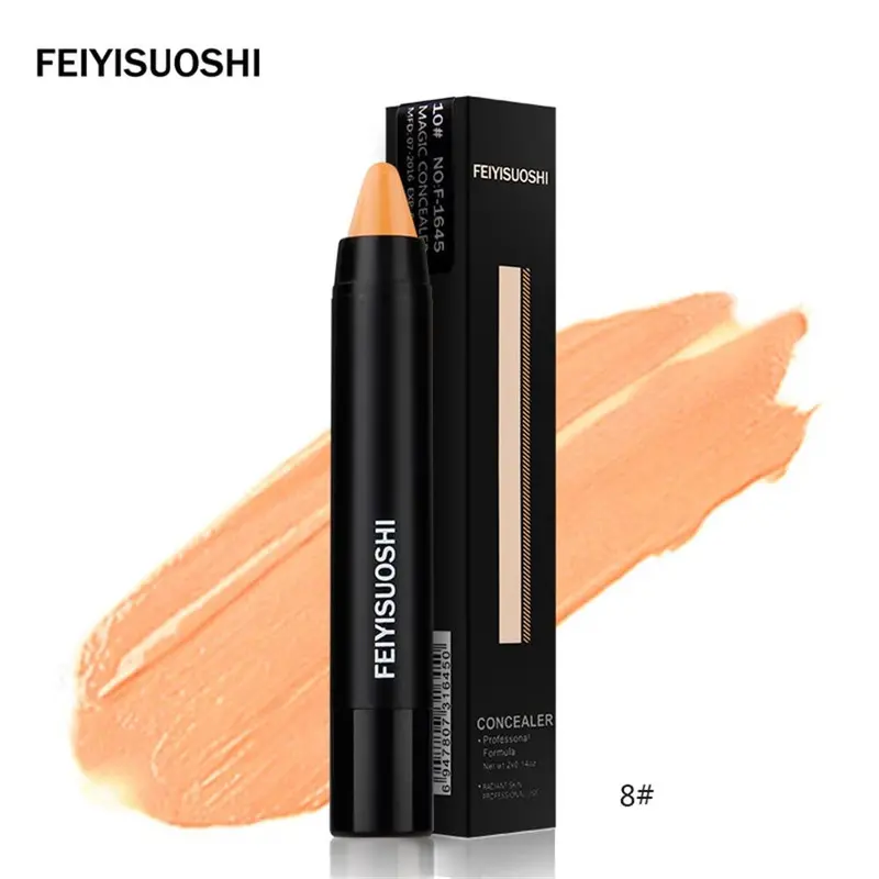 3D Makeup Double Face Concealer Cream Stick Dark Color Long Lasting Contouring Foundation Pen 12 Colors 8