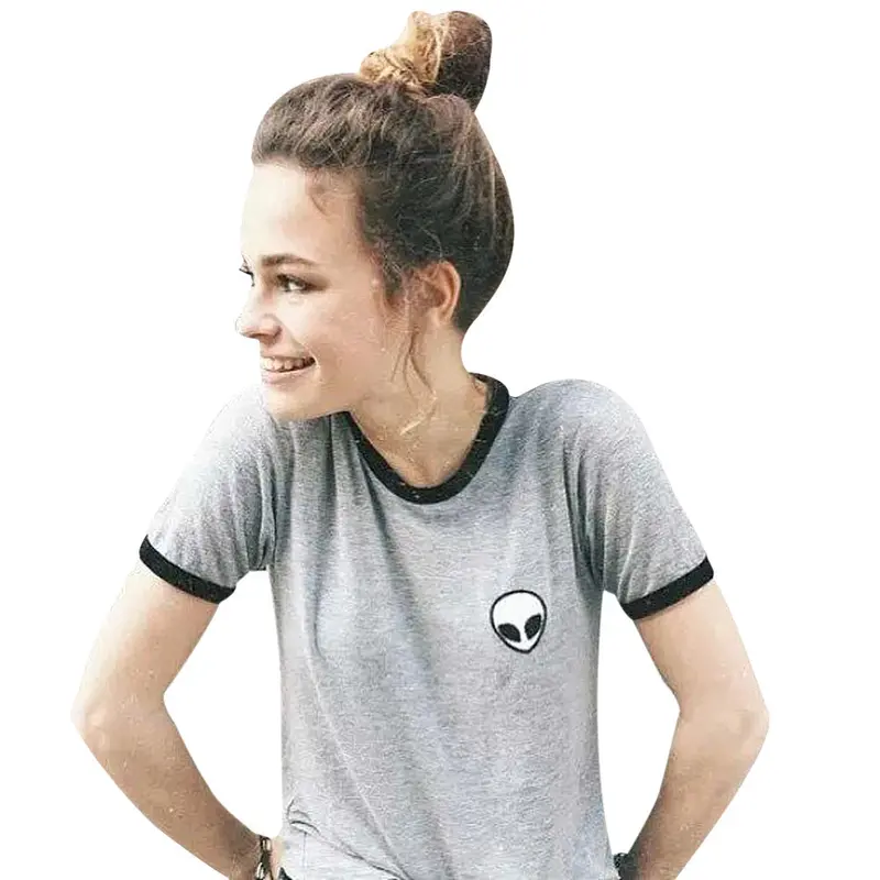 3D Print Aliens Top Short Sleeve Shirt Women Camisetas Teenagers Blouse Women Tops Blusa Casual Clothes 4