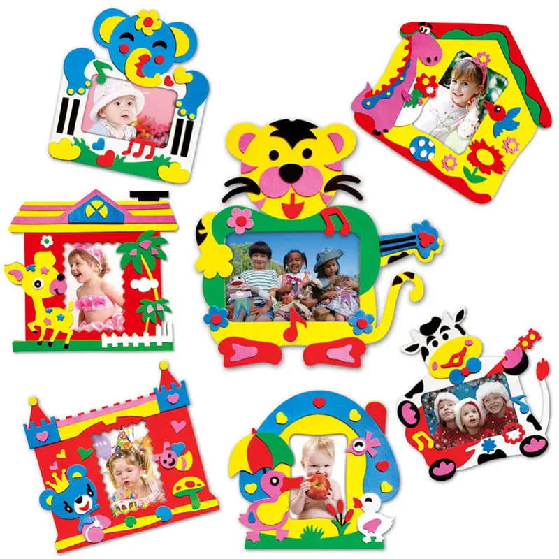 3D Puzzles Eva Foam Sticker Self-Adhesive Po Frames Kids Crafts Hmade Diy Toys For Kids 1