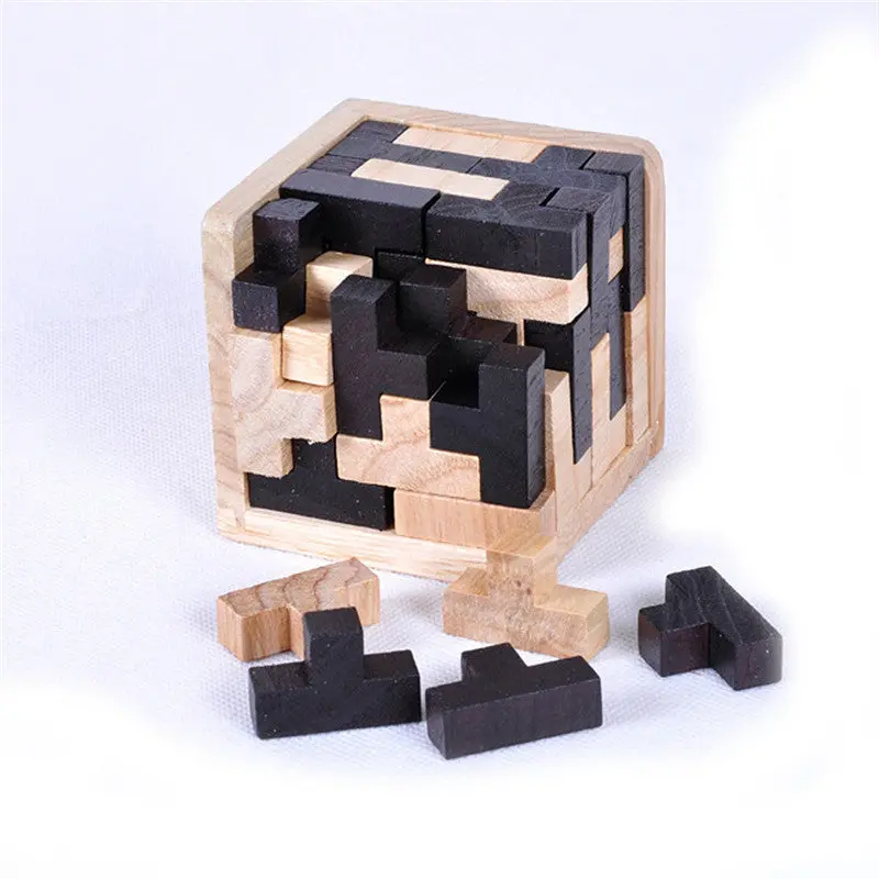 3D Russia Ming Luban Interlocking Wooden Puzzle Iq Brain Teaser Burr Iq Puzzles Toy For Adults Children Kids 1