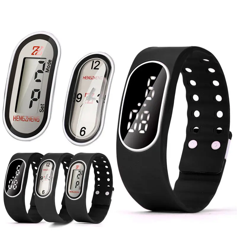 3In1 Digital-Watch Mens Womens Rubber Led Lcd Watch Date Silicone Bracelet Watch Men Sports Watches Relogios Feida 1