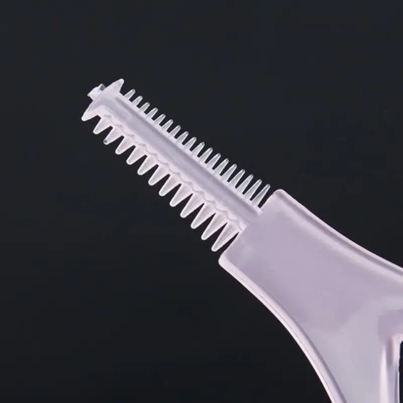 3In1 Eyelash Comb Card Eyebrow Brush Mascara Applicator Curler Guide Makeup 2