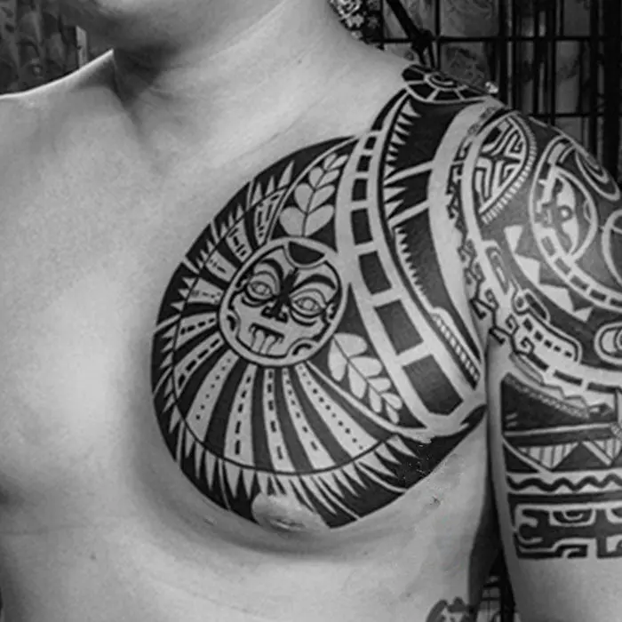 3Pcs Arms Shoulder Chest Turtle Shell Totem Apollo Bull Tau Kok Waterproof Tattoo Stickers Big Disposable Tatoo Stickers 2