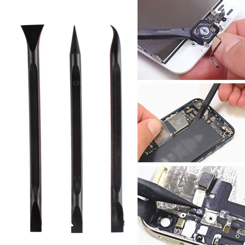 3Pcs Black 15.5Cm Useful Opening Tool Plastic Black Pry Bar Crowbar Kit87492 1
