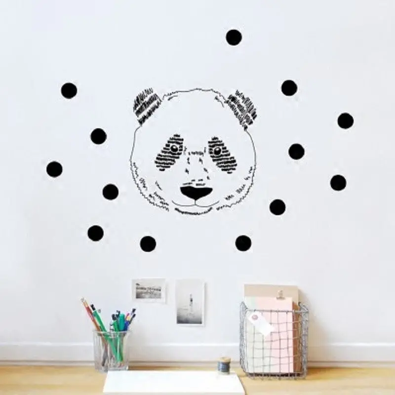 3Pcs Dot Wall Stickers High-Grade Black Material Home Declr For Room Wall Stickers V01360 1