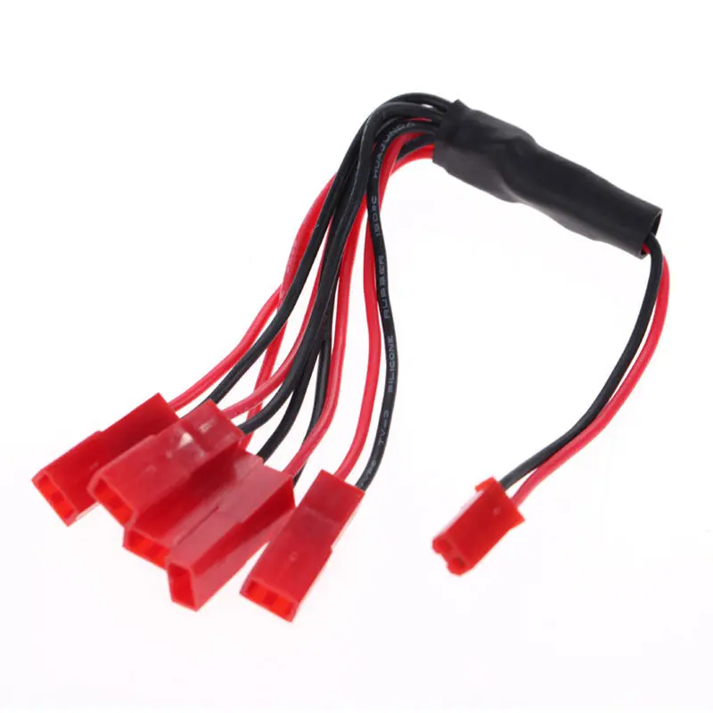 3Pcs Jst Plug 1 To 5 Battery Charging Cable Wltoys V959 V222 Syma X1 U818a 1