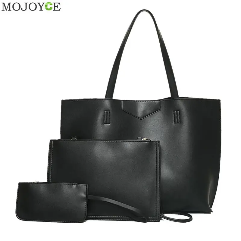 3Pcs New Women Leather Handbag Pu Shoulder Crossbody Bag Clutch Women Messenger Bags Women Composite Bag Sacthel Bolsa 1