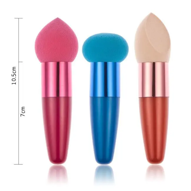 3Pcs Professional Makeup Brushes Liquid Cream Sponge Powder Foundation Concealer Brush Cosmetics Lollipop Makeup Brushes Tools 7