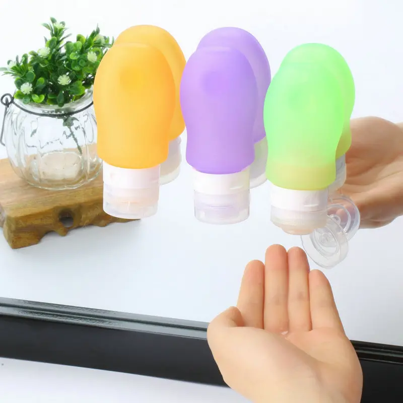 3Pcsset Silicone Tube Squeeze Bottle Shampoo Shower Gel Lotion Sub-Bottling Travel 1
