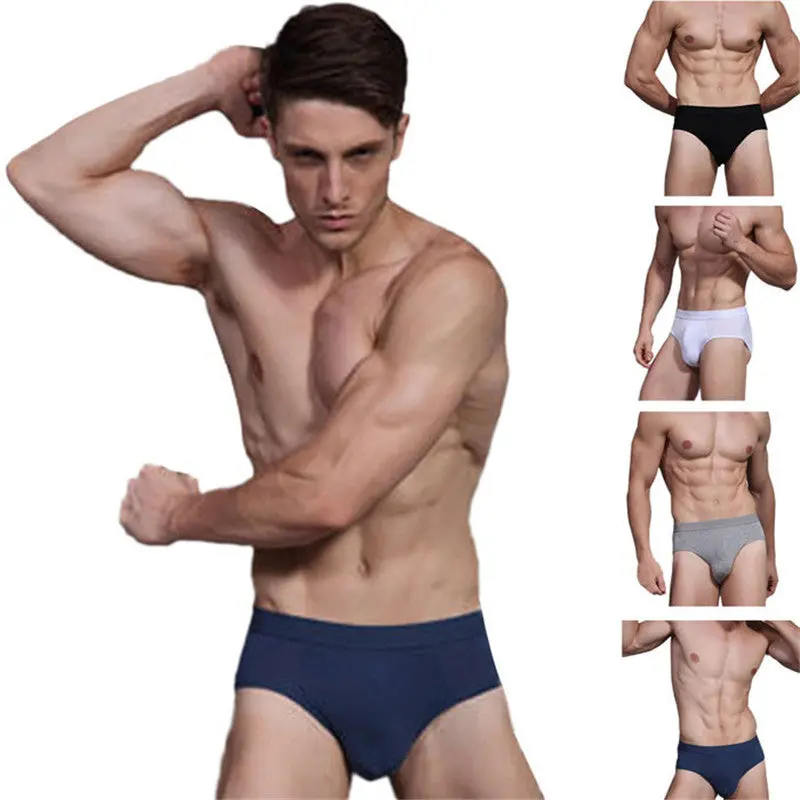 3Xl Men's Sexy Bamboo Fiber Underwear Shorts Men Underpants Soft Briefs 10