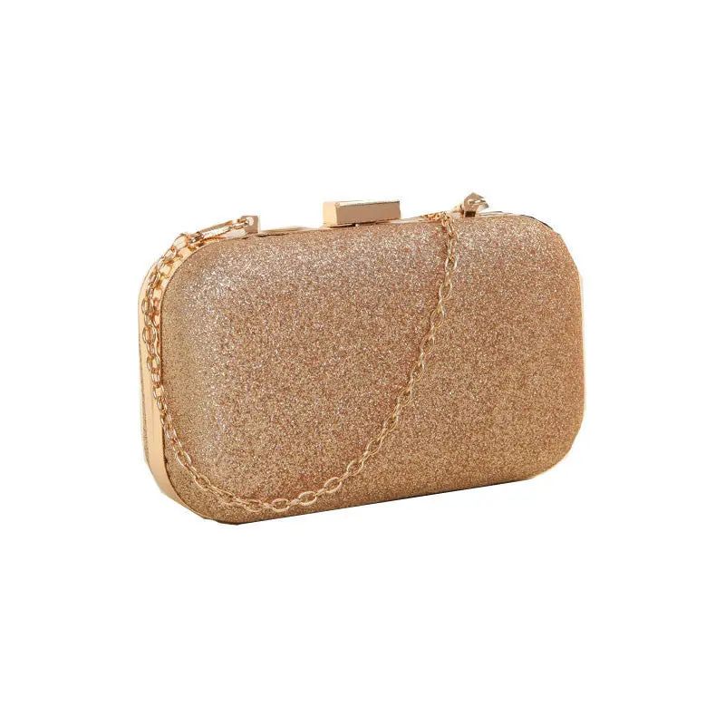 4 Colors Women Clutch Box Evening Party Glitter Chain H Bags Wallet Arrival 1