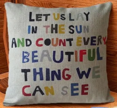 4 Different Patterns Printing Cotton Linen Square Shaped Decorative Pillow Cover Pillowcase Pillowslip 45*45Cm 86703 1
