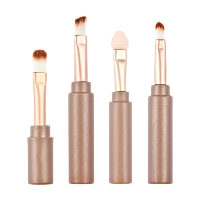 4 Pcs Folding Makeup Brushes Professional Makeup Hair Brush Tool Foundation Make Up Paint Brush Concealer Cleaning Brushes 2