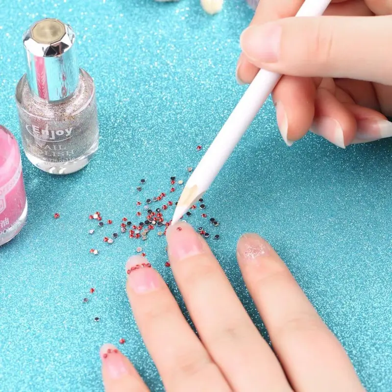 4 X Nail Art Rhinestones Gems Picking Tools Pencil Pen Pick Up Pen 1