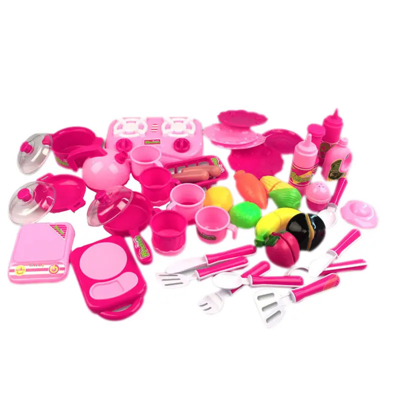 40Pcs Kitchen Food Cooking Role Pretend Play Toy Girls Play House Toys Cutting Fruits Kitchen Toys For Girls 1