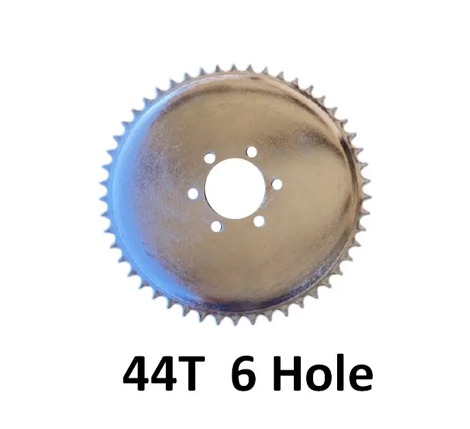 44T 6 Hole Sprocket For #2 Hd Axle Solid Hub Solid Hub 1