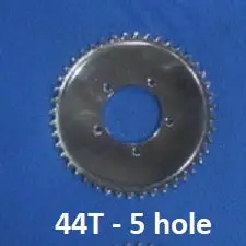 44T Sprocket For Hd Axle Wheel 5 Hole Freewheel Hub 1