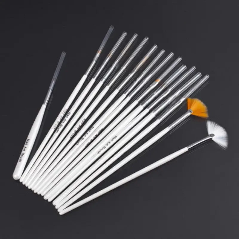 45Pcs Nail Art Decorations Brush Set Tools Painting Pen For False Nail Tips Uv Nail Gel Polish 1