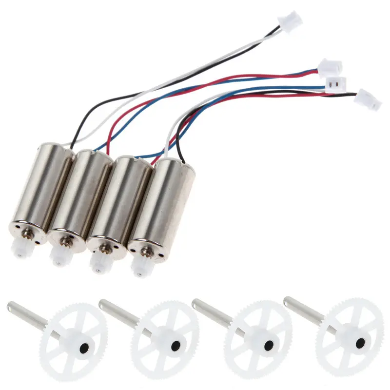 4Pc Main Gear + 4Pcs Main Motors Cw/Ccw Orginal Spare Replacement Repair Parts For Mjx X400 X600 Remote Control Quadcopter Drone 1