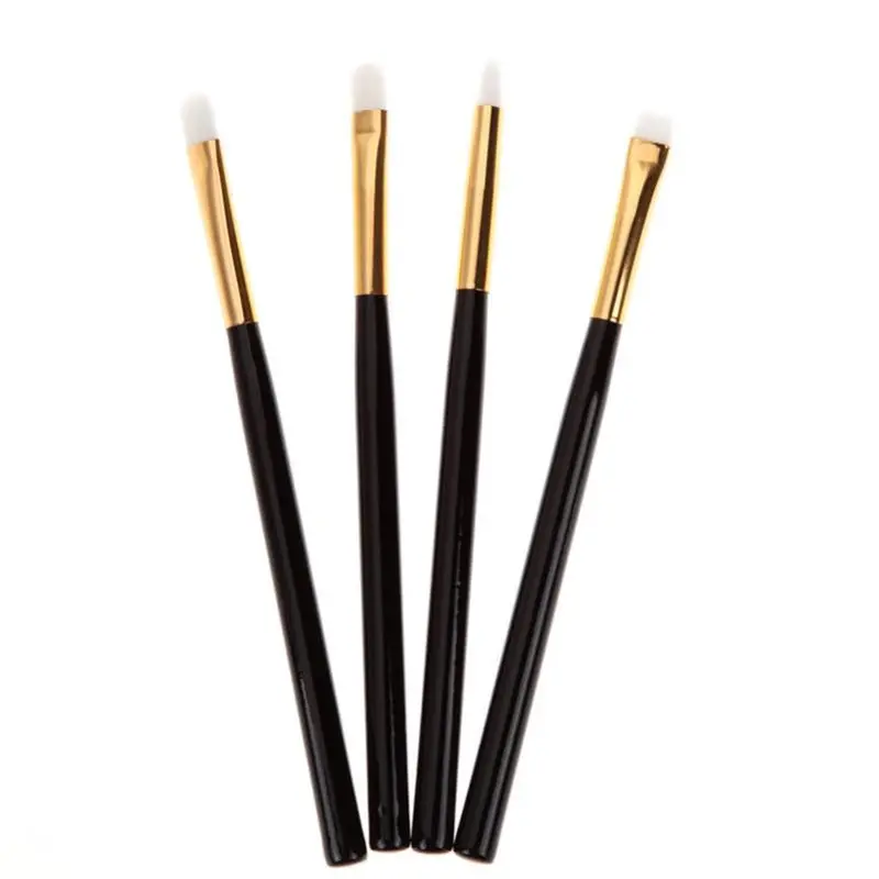 4Pc Makeup Brushes Set Synthetic Kabuki Flat Foundation Eyeshadow Eyeliner Lip Cosmetic Brushes Maquiagem Stockclearance 1