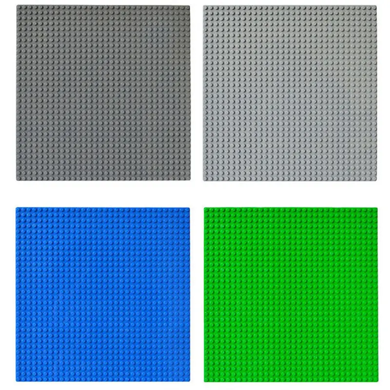 4Pcs 25.7*25.7Cm Base Plate Construction Building Blocks Base Board For Legoe Minifigures Building Blocks 1