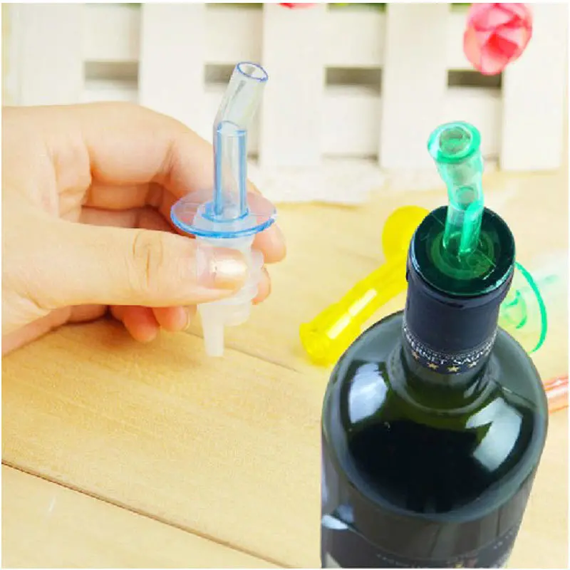4Pcs Bottle Pourer Pour Spout Stopper Dispenser Liquor Flow Olive Wine Oil Set 52746 1