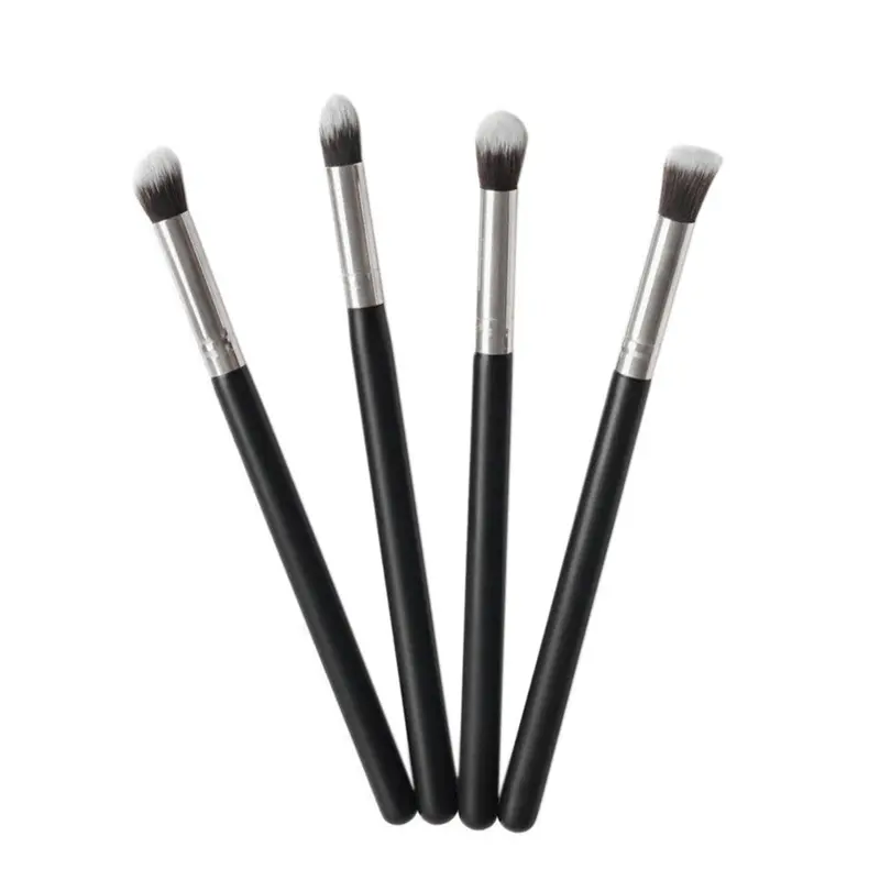 4Pcs Cheap Makeup Brushes Black Eyeshadow Powder Foundation Eyeliner Brush Make Up Brush 1