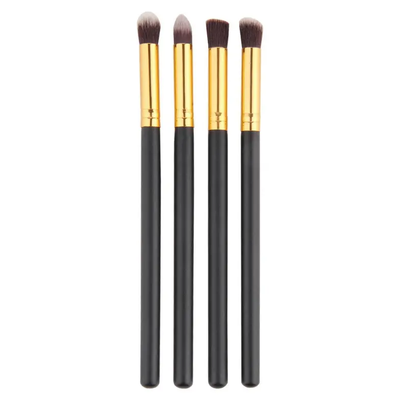4Pcs Eye Brushes Set Eyeshadow Foundation Mascara Blending Pencil Brush Makeup Tool Cosmetic Black Popular 1