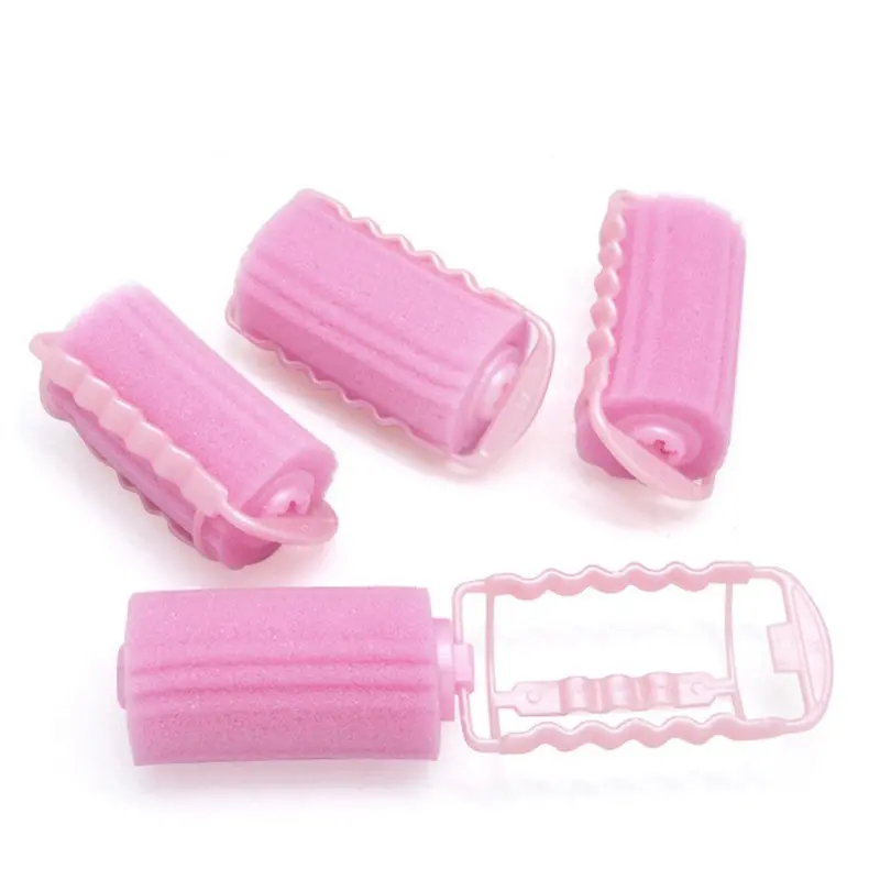 4Pcs/Pack Hair Curler Foam Rollers Sponge Curlers Hair Care Styling Diy Tool 1