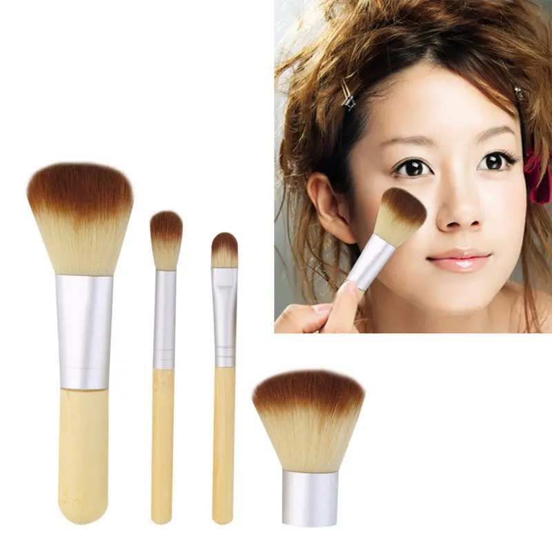 4Pcs Pro Makeup Cosmetic Blush Brush Foundation Powder Kabuki Brushes Kit Set 1