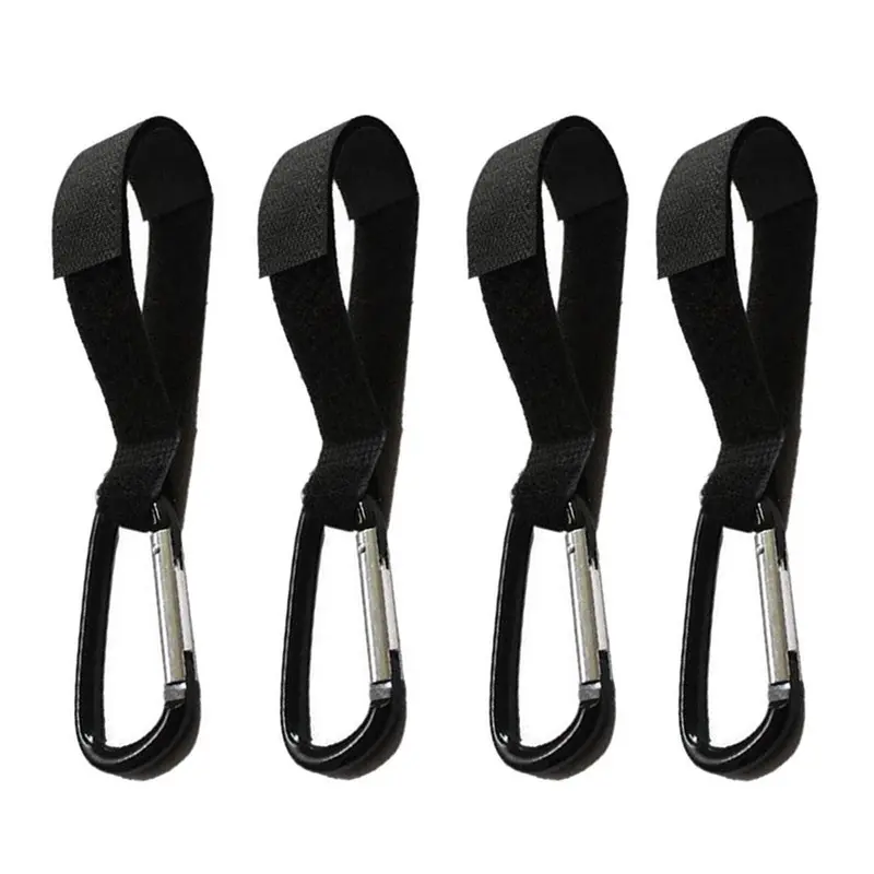 4Pcs Universal Mummy Buggy Clip Pram Pushchair Stroller Hook Shopping Bag Carabiner Clip 1