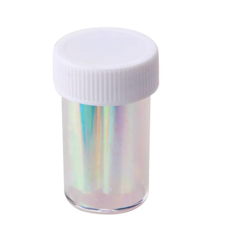 5 Color Holographic Foil Paper Stickers For Nail Art Wraps Beauty Decoration Nail Transfer Foil Accessories 4