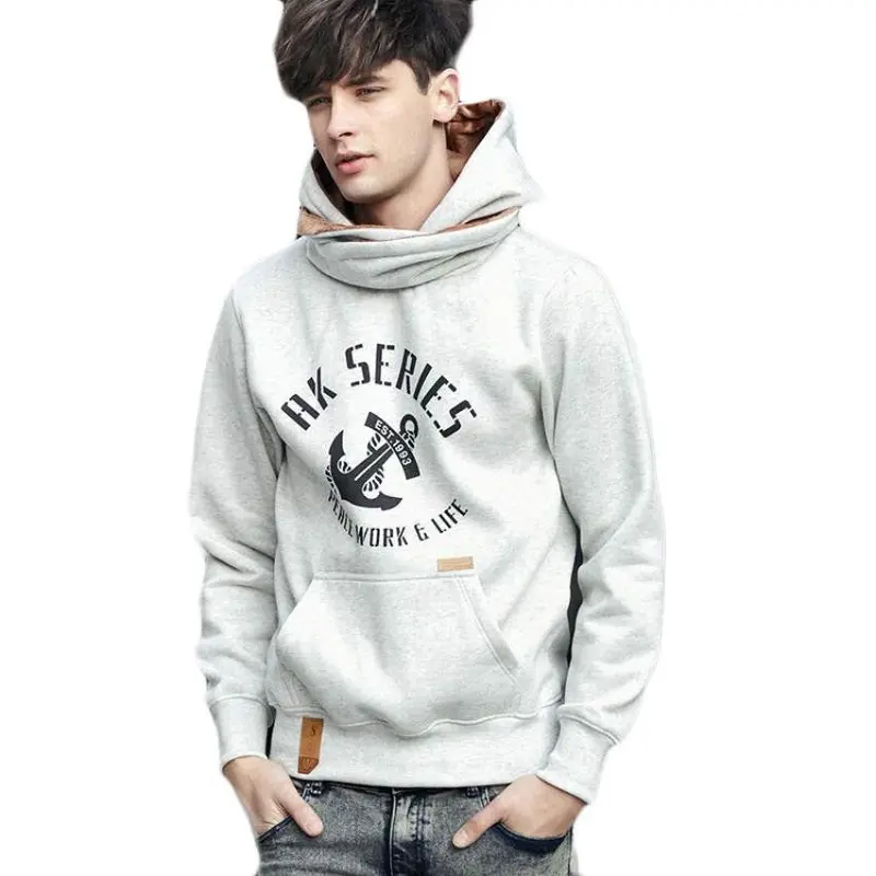 5 Colors Brandhoodies Sweatshirt Men Casual Thick Cotton Hooded Coats Size Xxxl 8