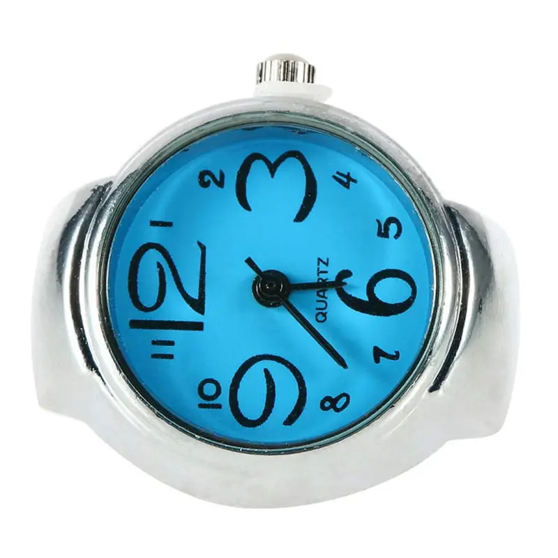 5 Colors Optional For Creativesteel Round Elastic Quartz Finger Ring Watch 1