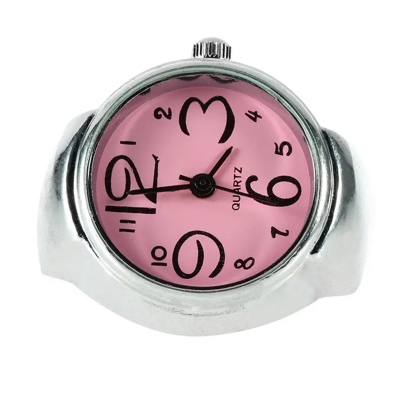5 Colors Optional For Creativesteel Round Elastic Quartz Finger Ring Watch 2