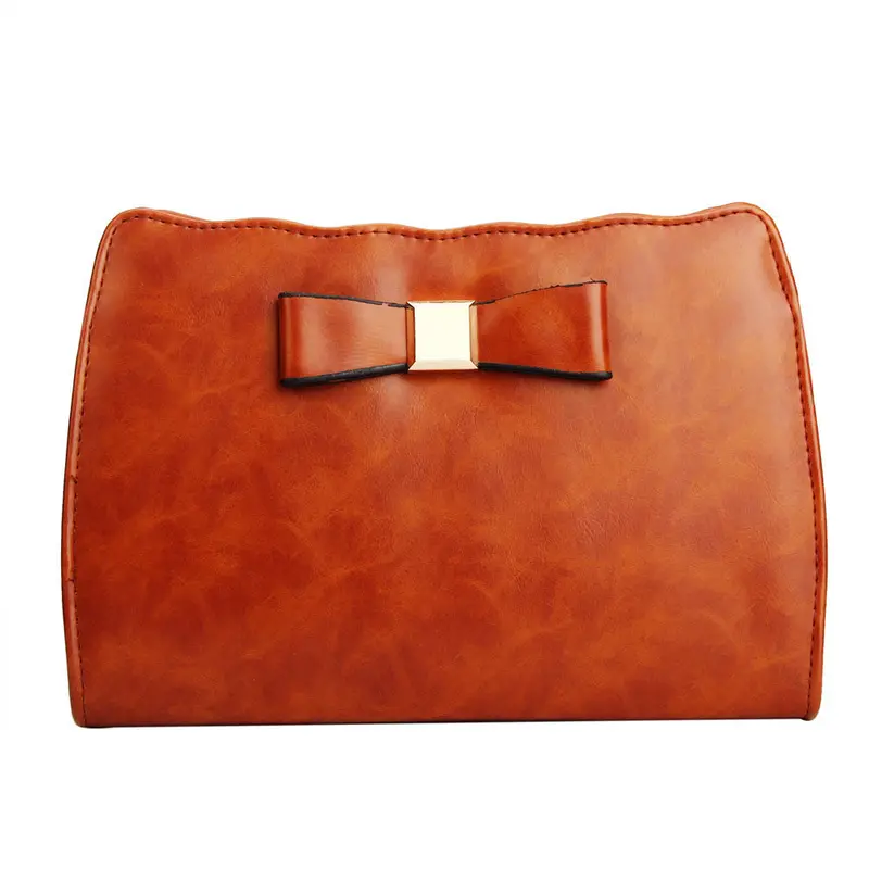 5 Colors Women Bowknot Leather Messenger Shoulder Bag Satchel Tote Hbag Feeshipping 2