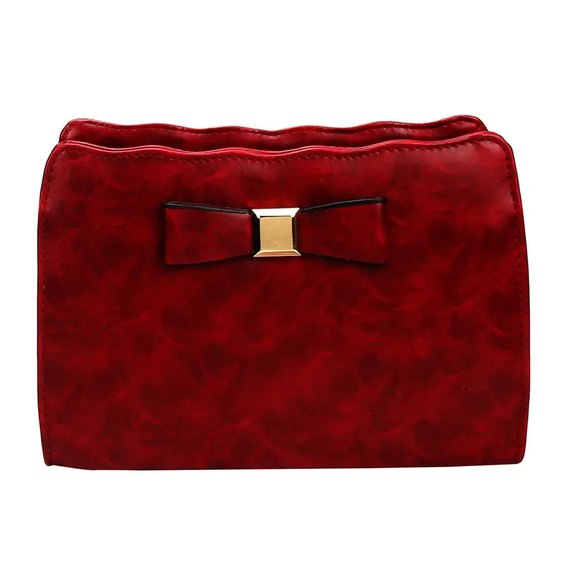 5 Colors Women Bowknot Leather Messenger Shoulder Bag Satchel Tote Hbag Feeshipping 5
