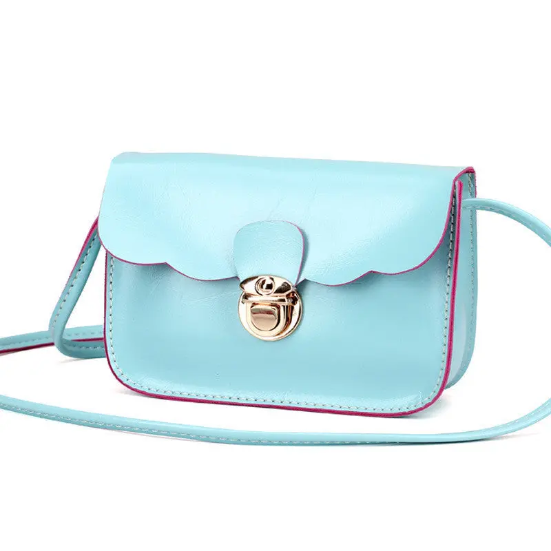 5 Colors Women Hbag Shoulder Bags Tote Purse Pu Leather Hasp Solid Strap Adjustable Messenger Bag 4
