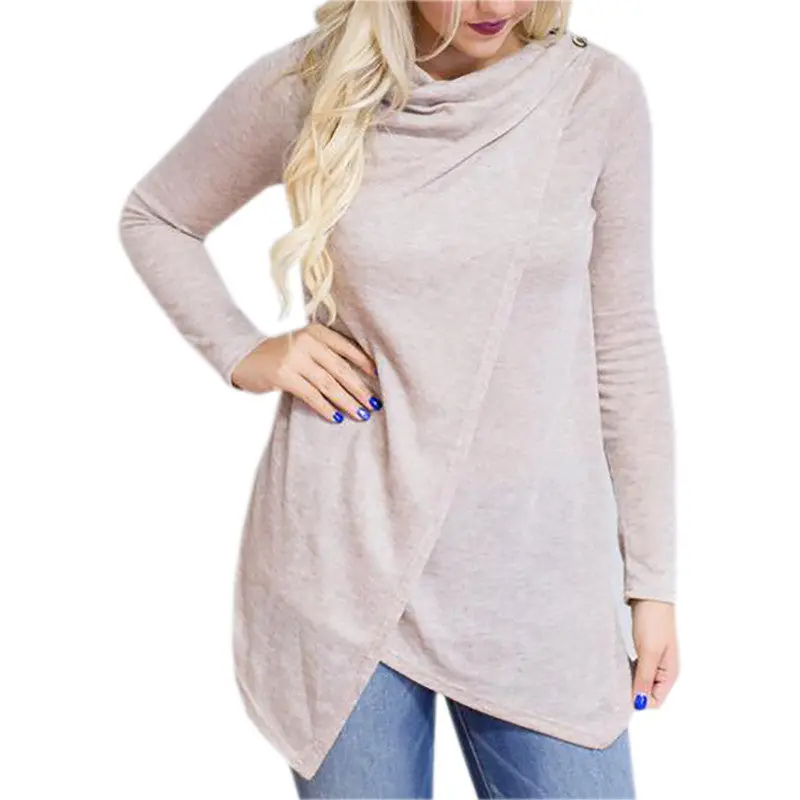 5 Colors Women Sweaters Sexy Casual Long Sleeved Outwear Irregular Cardigans Single Button Knitwear Sweater Gv396 10
