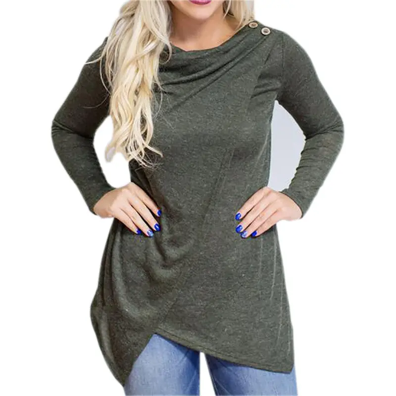 5 Colors Women Sweaters Sexy Casual Long Sleeved Outwear Irregular Cardigans Single Button Knitwear Sweater Gv396 6