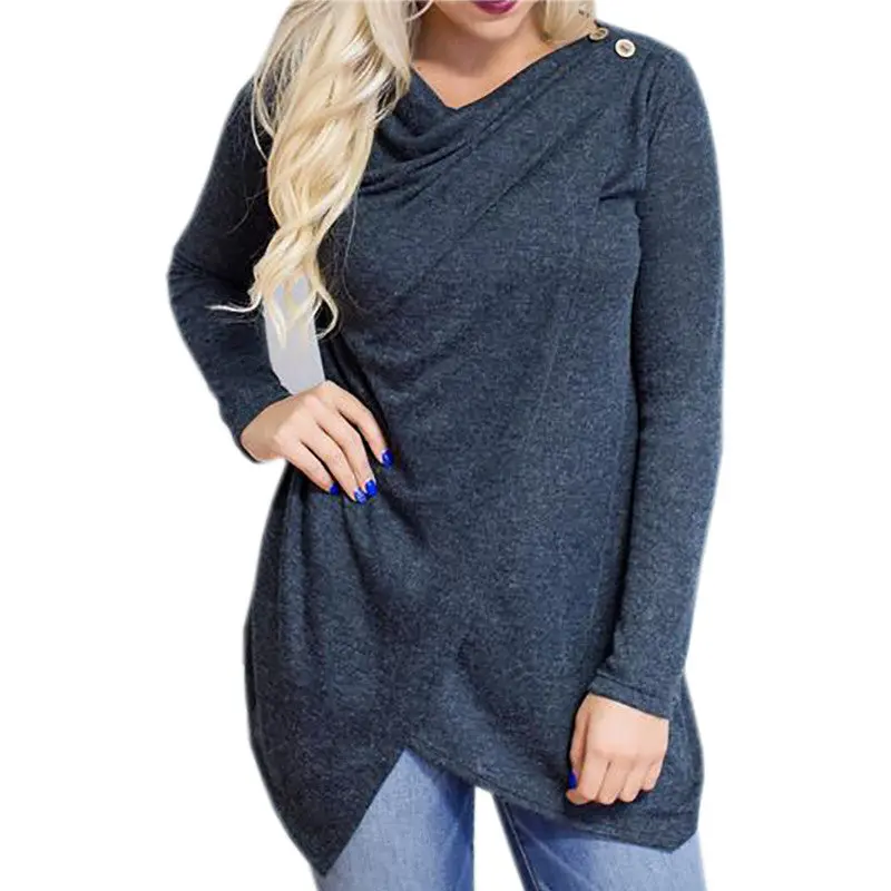 5 Colors Women Sweaters Sexy Casual Long Sleeved Outwear Irregular Cardigans Single Button Knitwear Sweater Gv396 8