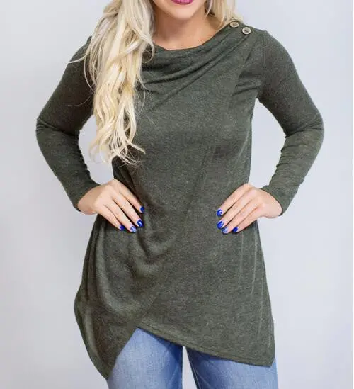 5 Colors Women Sweaters Sexy Casual Long Sleeved Outwear Irregular Cardigans Single Button Knitwear Sweater Gv396 9