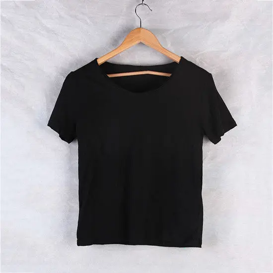 5 Colorsdesigned Cotton Material Exclusive Pretty Tops V-Neck Shorts Stunning Cut Border Blouse T-Shirt 5