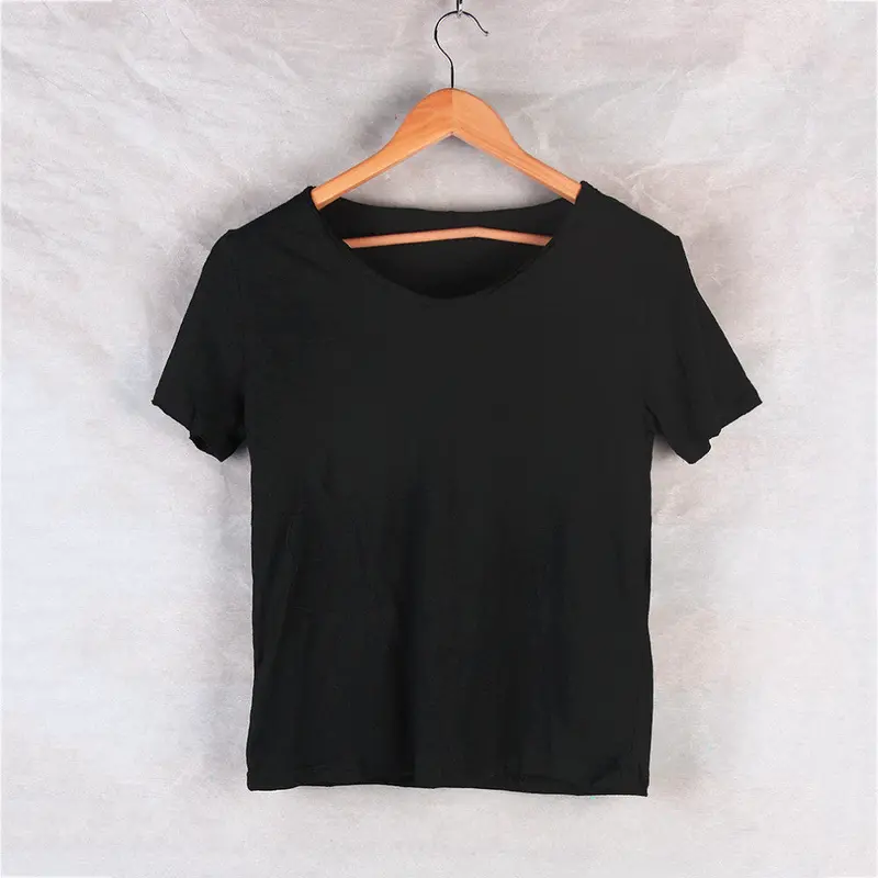 5 Colorsdesigned Cotton Material Exclusive Pretty Tops V-Neck Shorts Stunning Cut Border Blouse T-Shirt 6